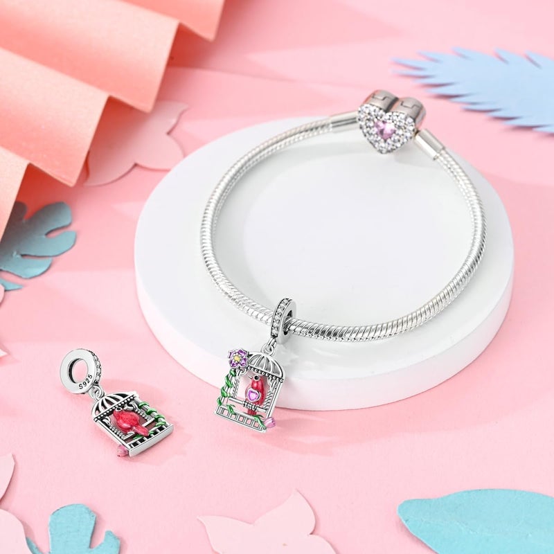 Hapour Store 925 Sterling Silver Charms for Bracelets Necklace European Jewelry Pendant Beads Charm for Women Mom - Image 1